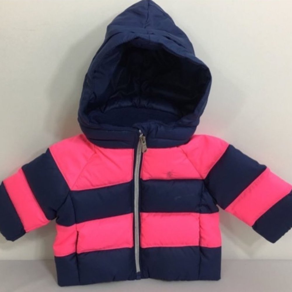 NWT Ralph Lauren Polo Baby Girls Down Jacket Sz:3M